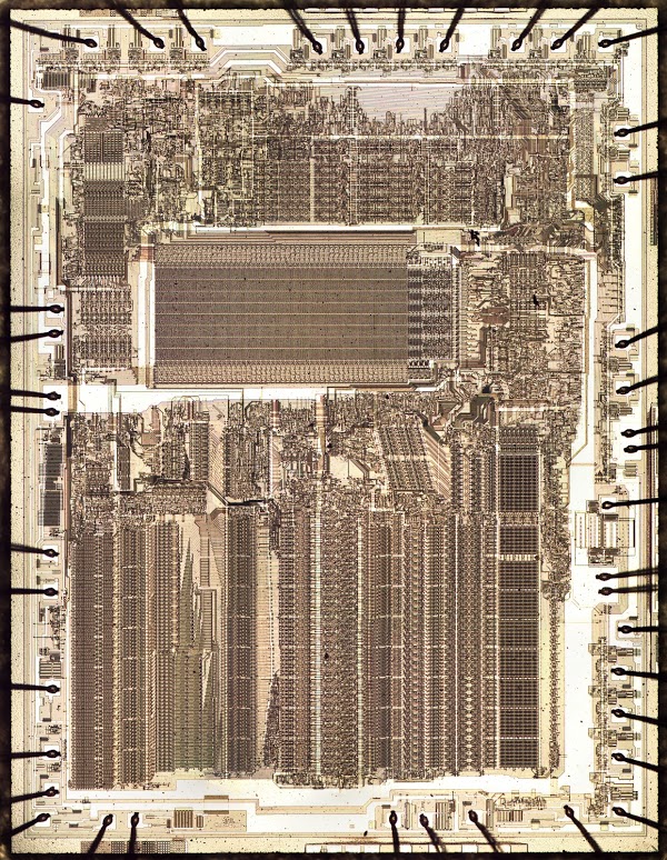 Два бита на транзистор: ПЗУ высокой плотности в микросхеме с плавающей запятой Intel 8087 - 1