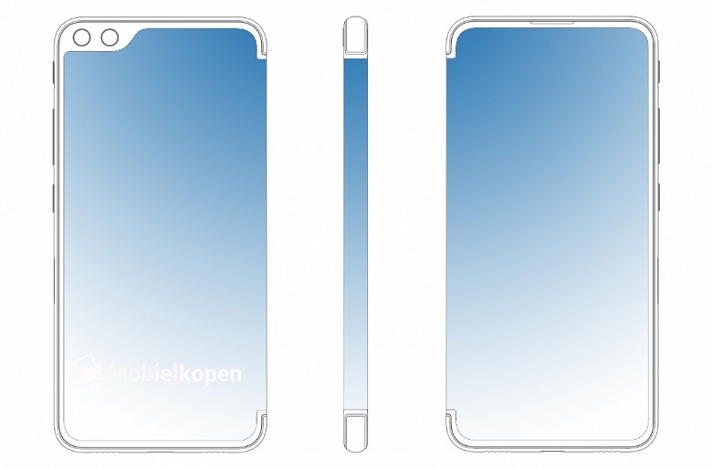 Патентные изображения демонстрируют дизайна складного смартфона ZTE – он очень похож на аналогичный смартфон Samsung