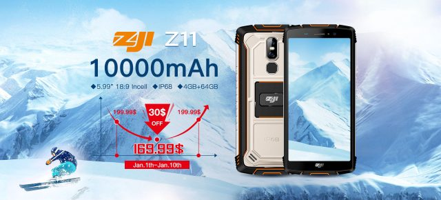Неубиваемый смартфон Zoji Z1 получил аккумулятор емкостью 10 000 мА•ч, 4 ГБ ОЗУ и камеру Sony
