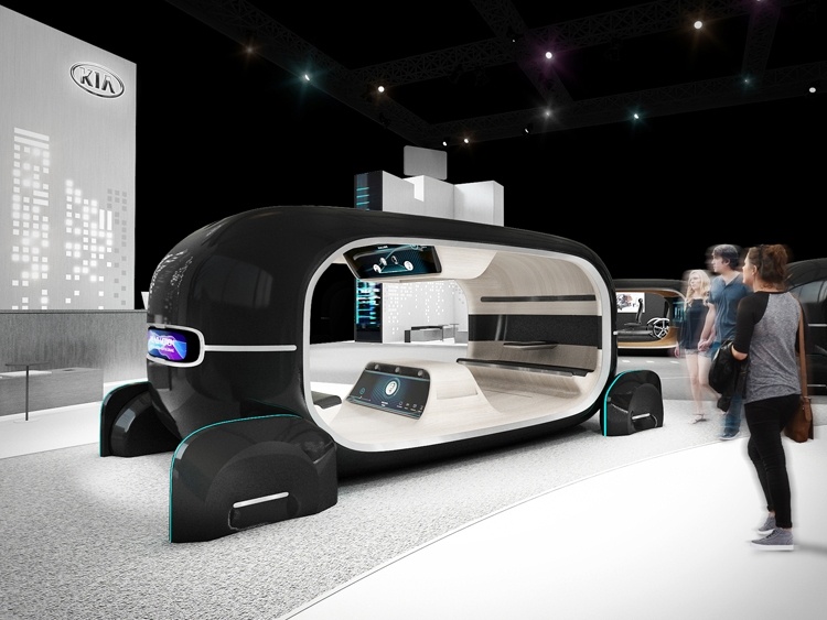 CES 2019: KIA R.E.A.D., или Интерактивное пространство в салоне робомобиля