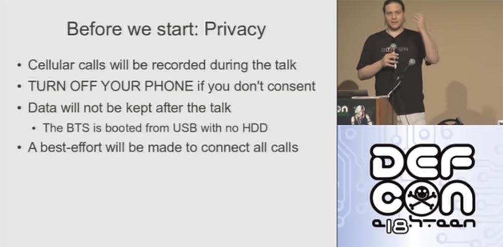 Конференция DEFCON 18. Практический шпионаж с помощью мобильного телефона. Часть1 - 1 Конференция DEFCON 18. Практический шпионаж с помощью мобильного телефона. Часть1 - 1