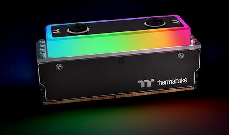 CES 2019: Thermaltake оснастила дебютные модули памяти WaterRam RGB жидкостным охлаждением