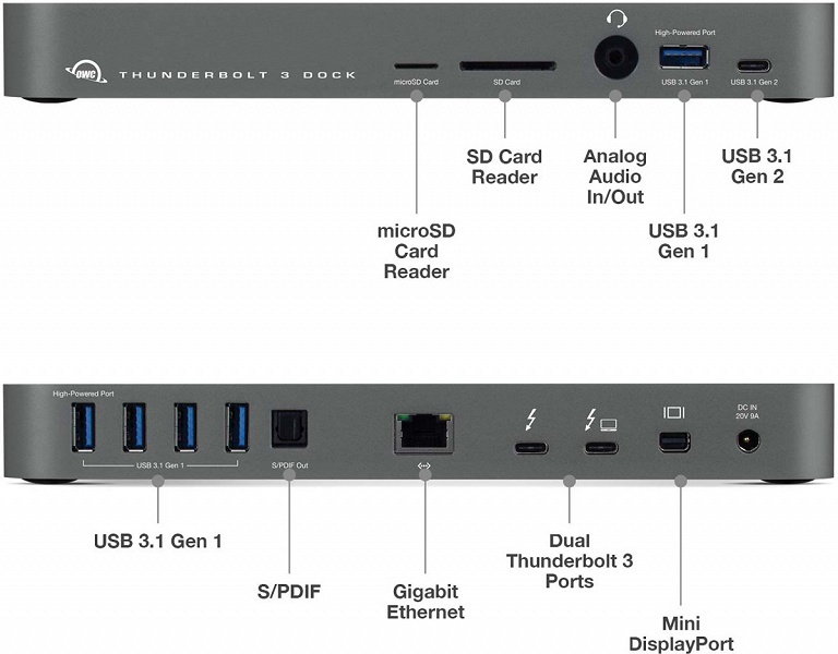 Стыковочная станция OWC Thunderbolt 3 Dock стоит 299 долларов