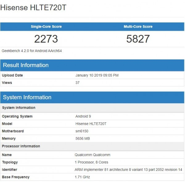 Появились результаты тестов SoC Qualcomm Snapdragon 675 в Geekbench 