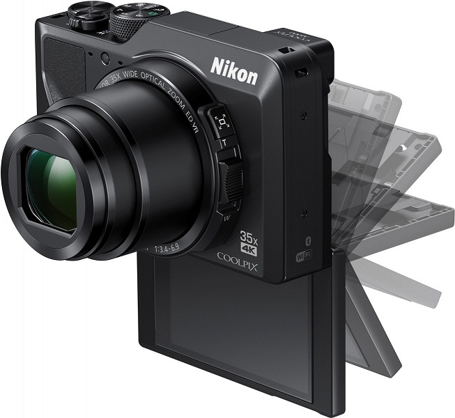 Компактная камера Nikon Coolpix A1000 оснащена электронным видоискателем