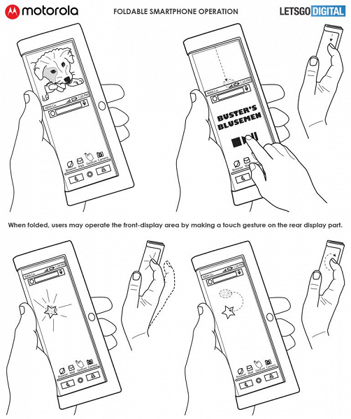 Появились первые изображения смартфона Motorola со сгибающимся экраном
