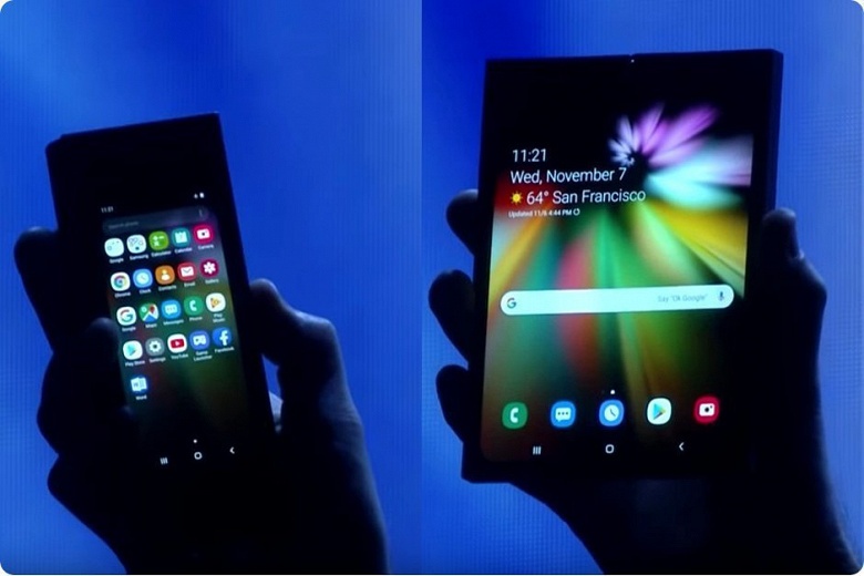 Смартфон Samsung Galaxy Fold с гибким экраном выйдет в двух версиях