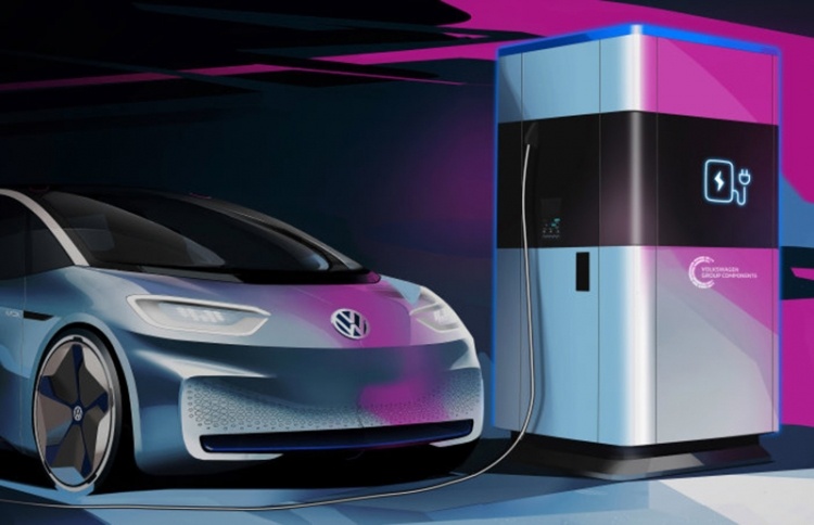 Volkswagen запустит производство мобильных зарядных станций для электромобилей