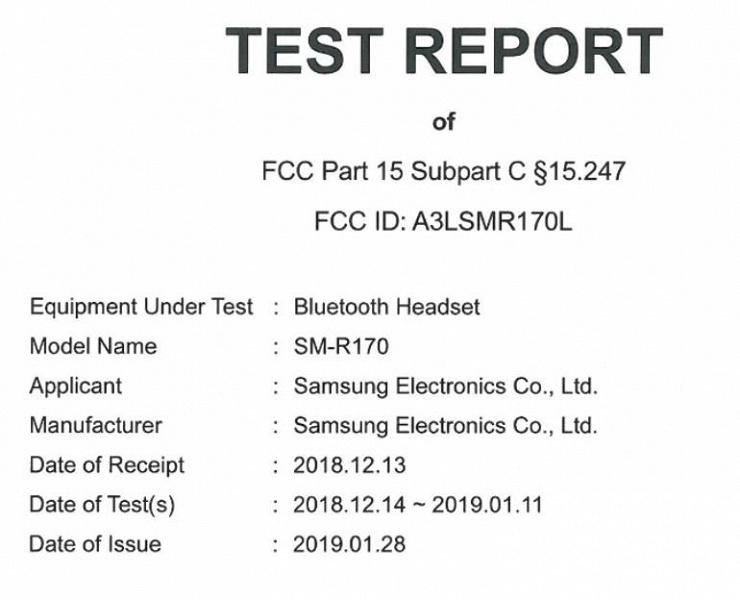 Наушники Galaxy Buds прошли сертификацию FCC