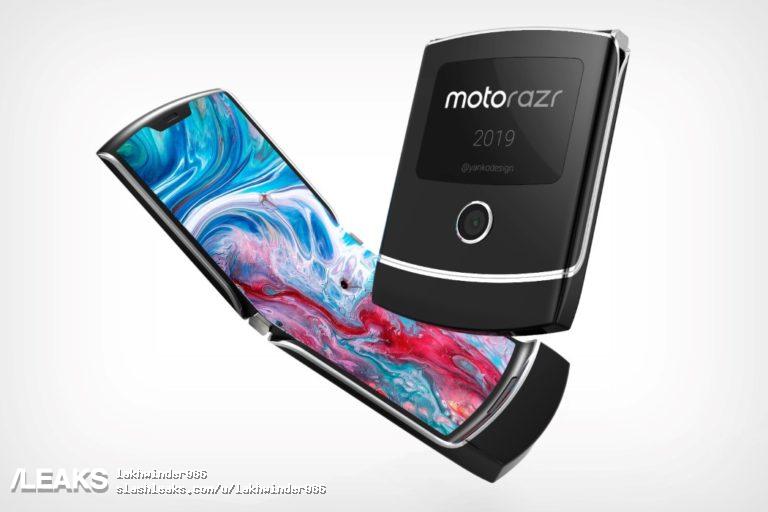 Так может выглядеть смартфон-раскладушка Moto RAZR 2019 с гибким экраном