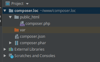 Как я боролся с бесплатным хостингом и Composer - 1 структура сайта