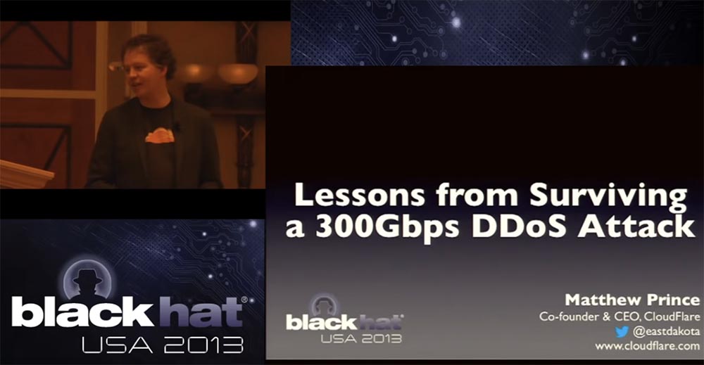 Конференция BLACK HAT. Уроки выживания при DDOS-атаке 300 Гбит - с. Часть 1 - 1
