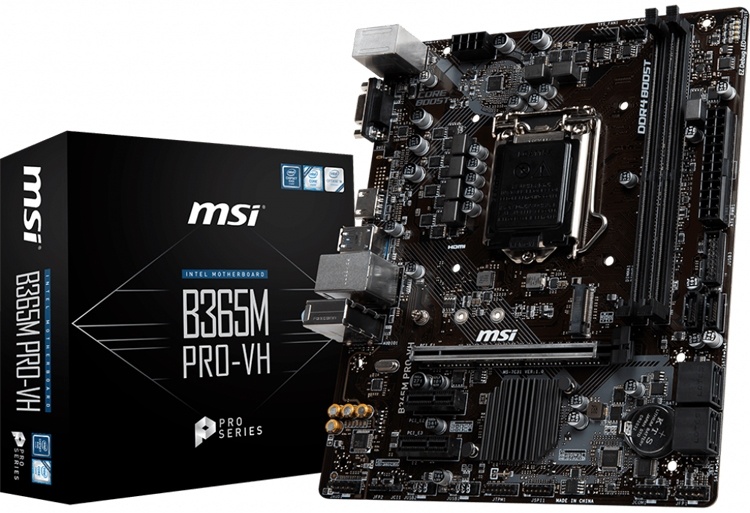 Дуэт материнских плат MSI B365M PRO для процессоров Intel Coffee Lake