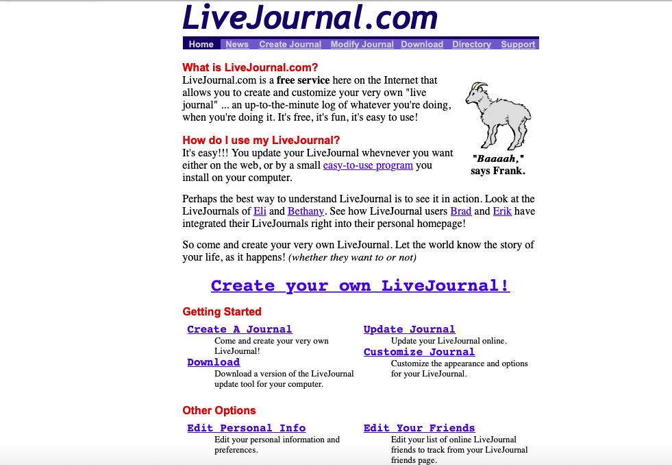 «Linux соцсетей» – как LiveJournal стал первооткрывателем блогов, а потом потерял их - 2