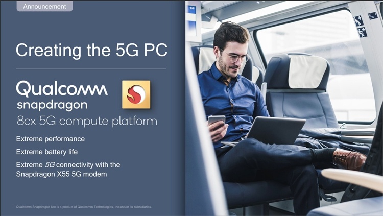 MWC 2019: платформа Snapdragon 8cx 5G рассчитана на портативные компьютеры