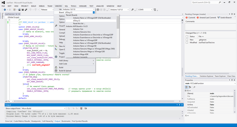 На столбе висят три глаза, или сказ о том, что пяти ног ATtiny13 вполне достаточно - 10 На столбе висят три глаза, или сказ о том, что пяти ног ATtiny13 вполне достаточно - 10