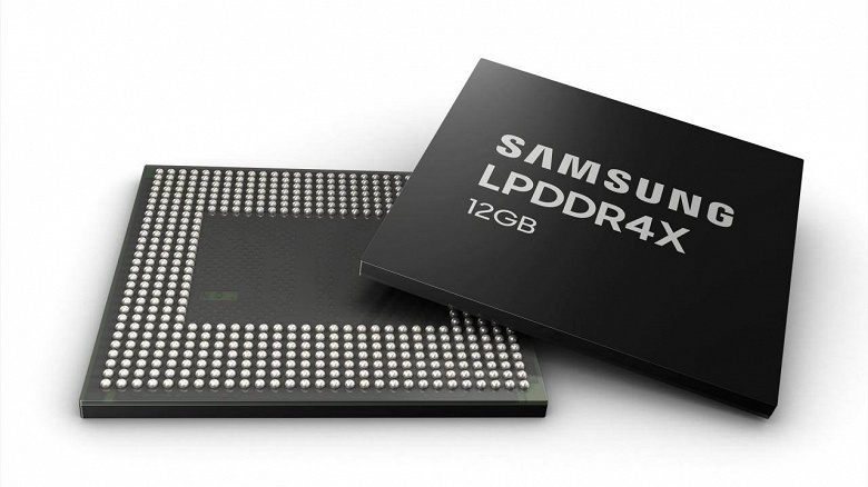 Смартфонов с 12 ГБ ОЗУ станет больше: Samsung запустила массовое производство оперативной памяти LPDDR4X объемом 12 ГБ