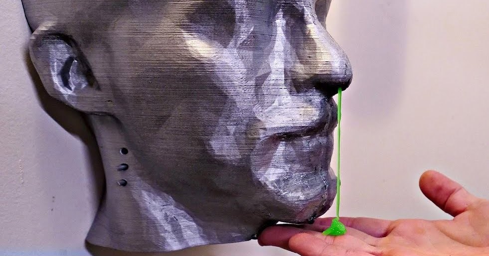 Диспенсер для мил в форме человеческой головы: 3D-печать