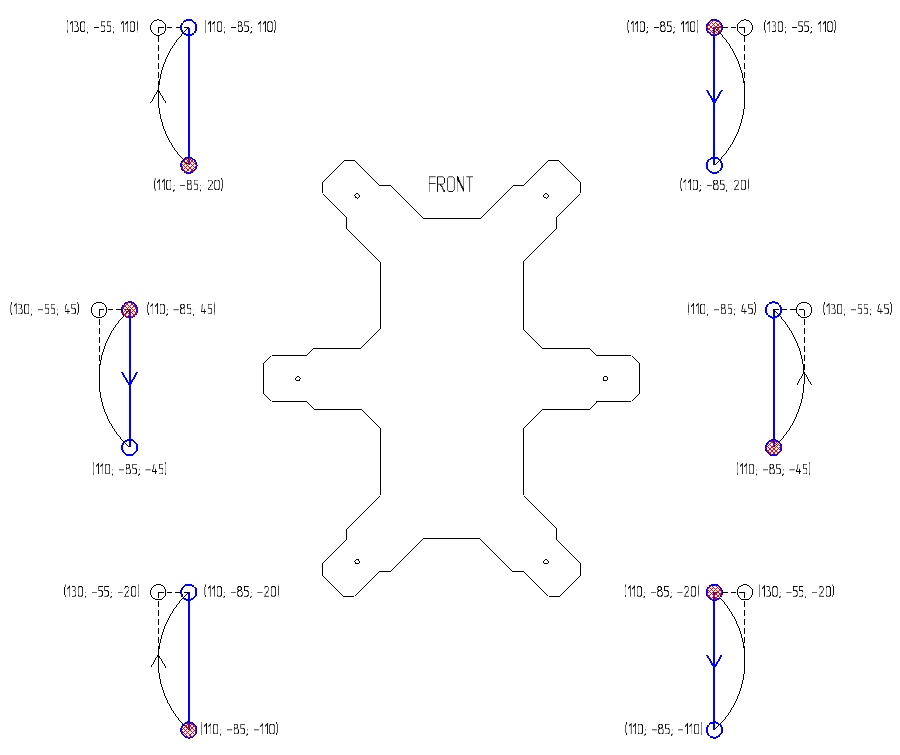 Разработка hexapod с нуля (часть 4) — математика траекторий и последовательности - 9