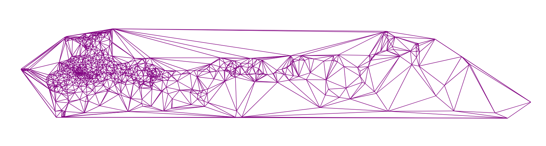 Алгоритм триангуляции Делоне методом заметающей прямой - 34