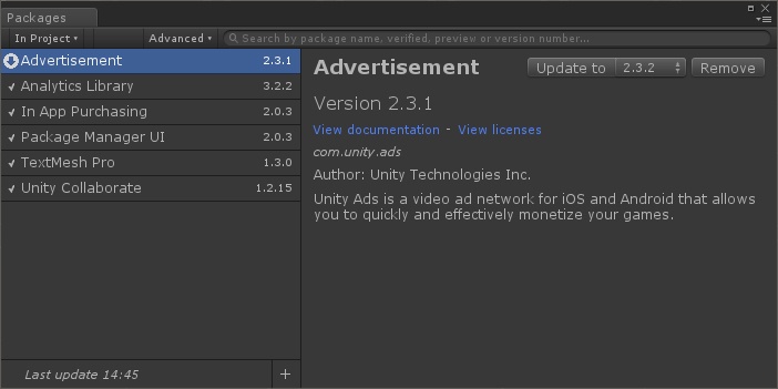 Unity Package Manager - 2