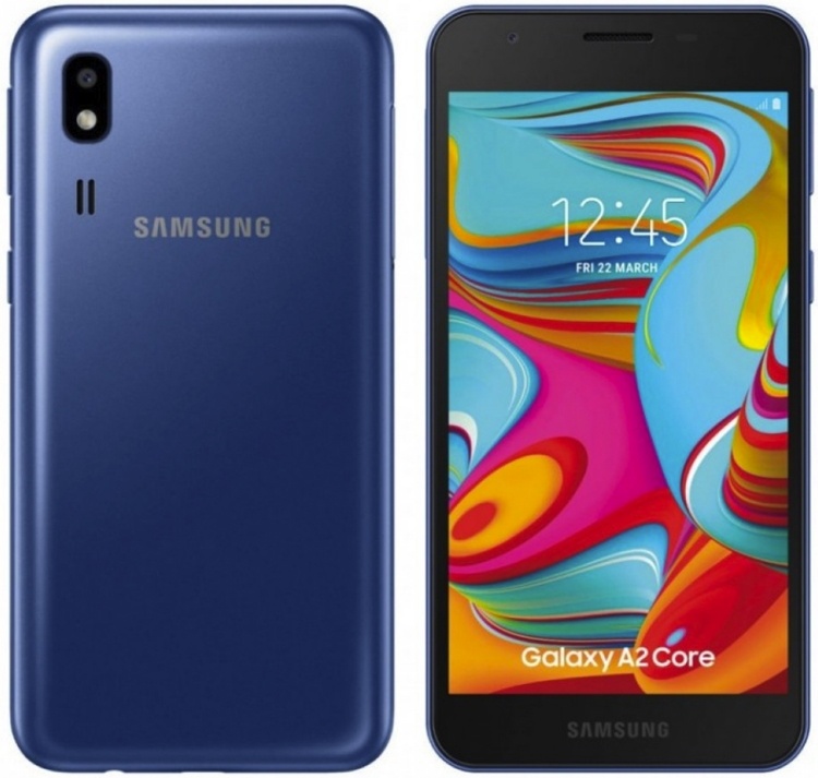 Рассекречен «бюджетник» Samsung Galaxy A2 Core: 5″ экран и Android Go