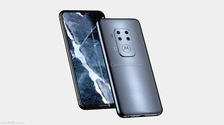 Рендеры и видео неизвестного смартфона Motorola с четверной камерой