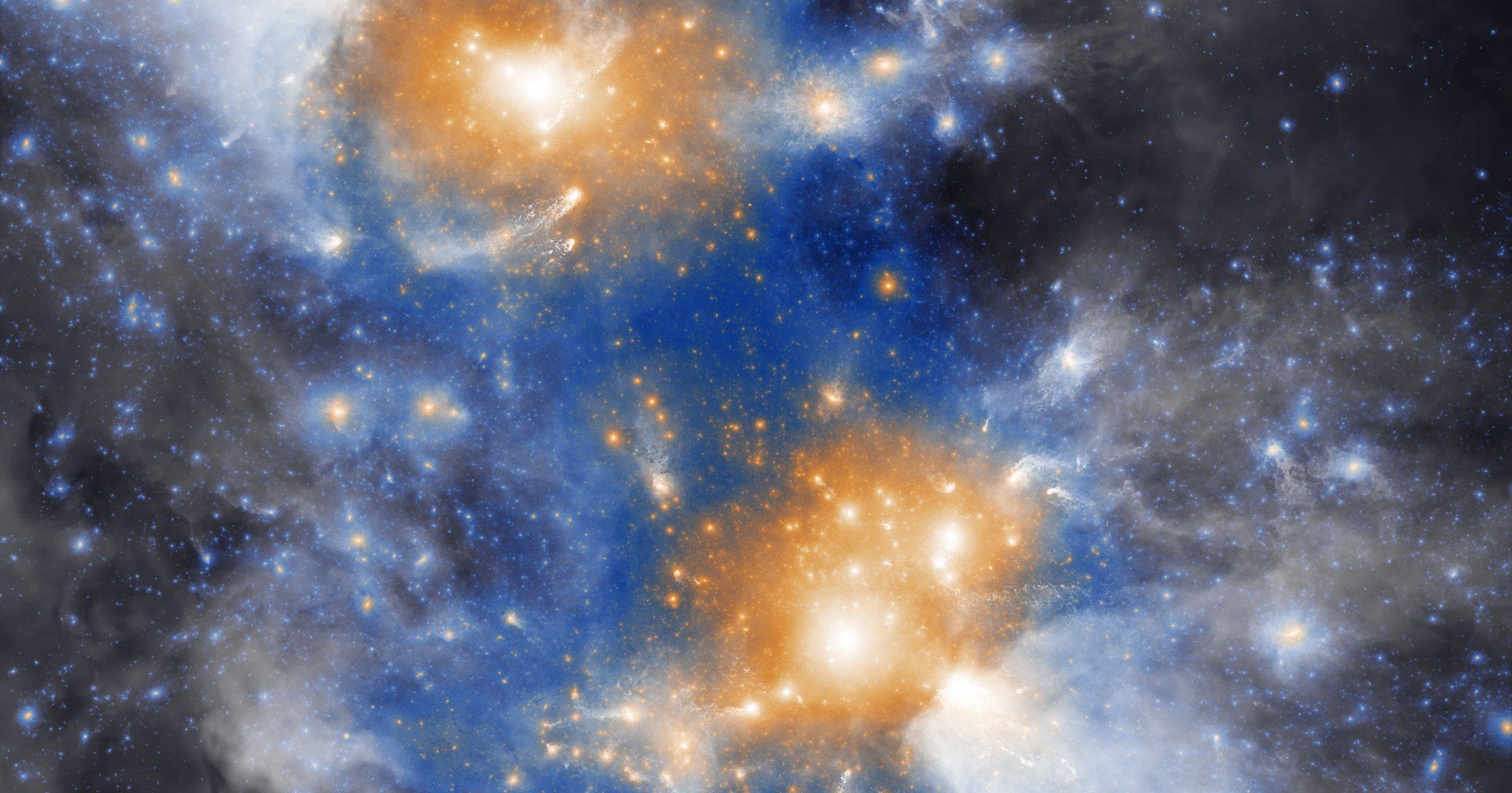 Как зарождаются скопления галактик: от Большого взрыва до наших дней