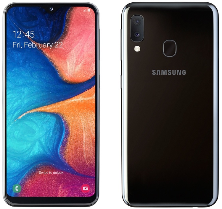 Смартфон Samsung Galaxy A20e получил 5,8″ дисплей Infinity V