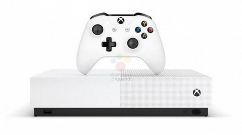Рассекречена игровая консоль Xbox One S All Digital: за 300 евро и без оптического привода, но с жестким диском на 1 ТБ