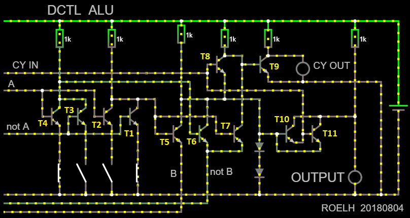 АЛУ на 12 транзисторах (на самом деле нет) - 1