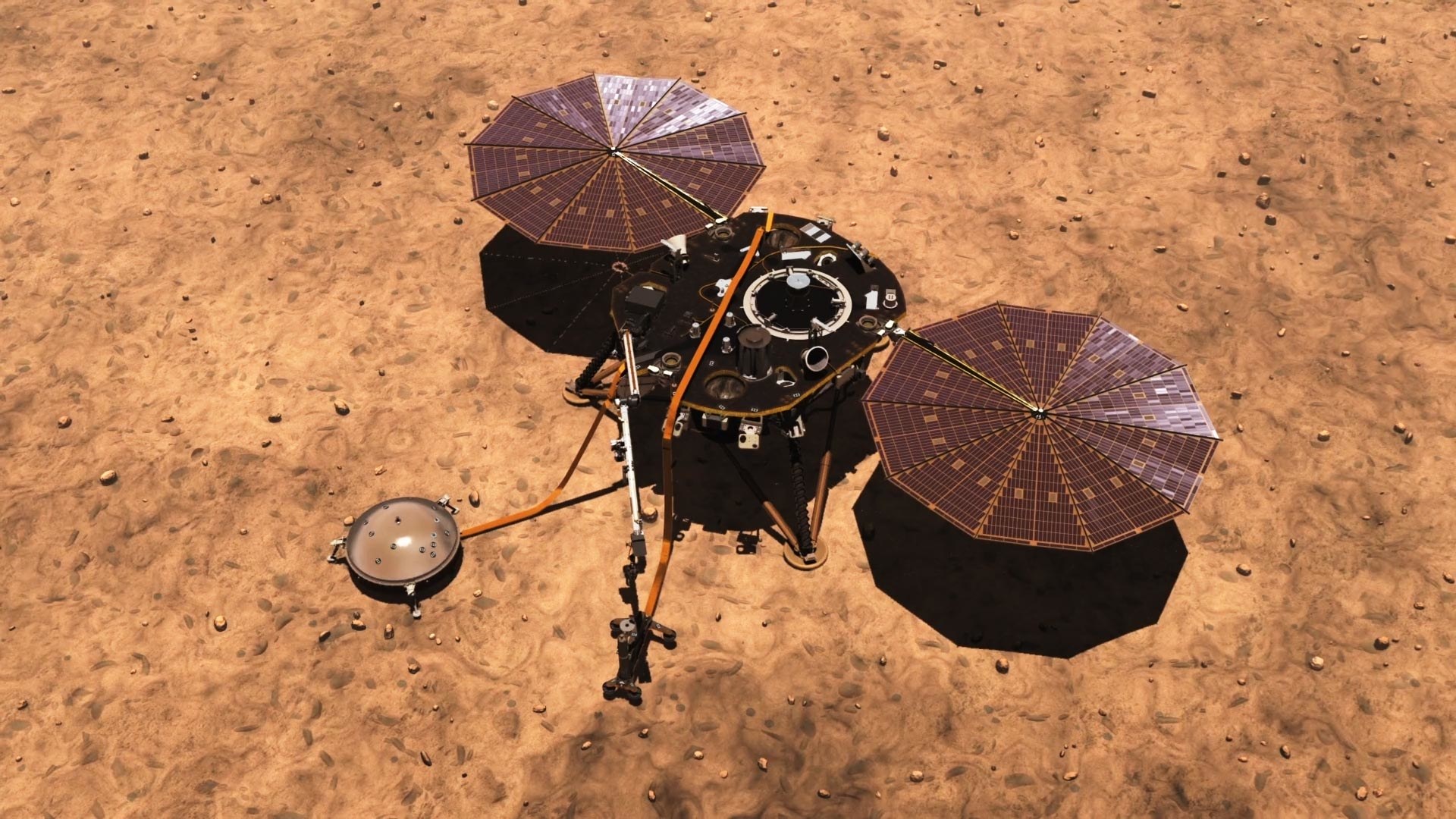 Марсианский ветер почистил солнечные панели зонда InSight - 1