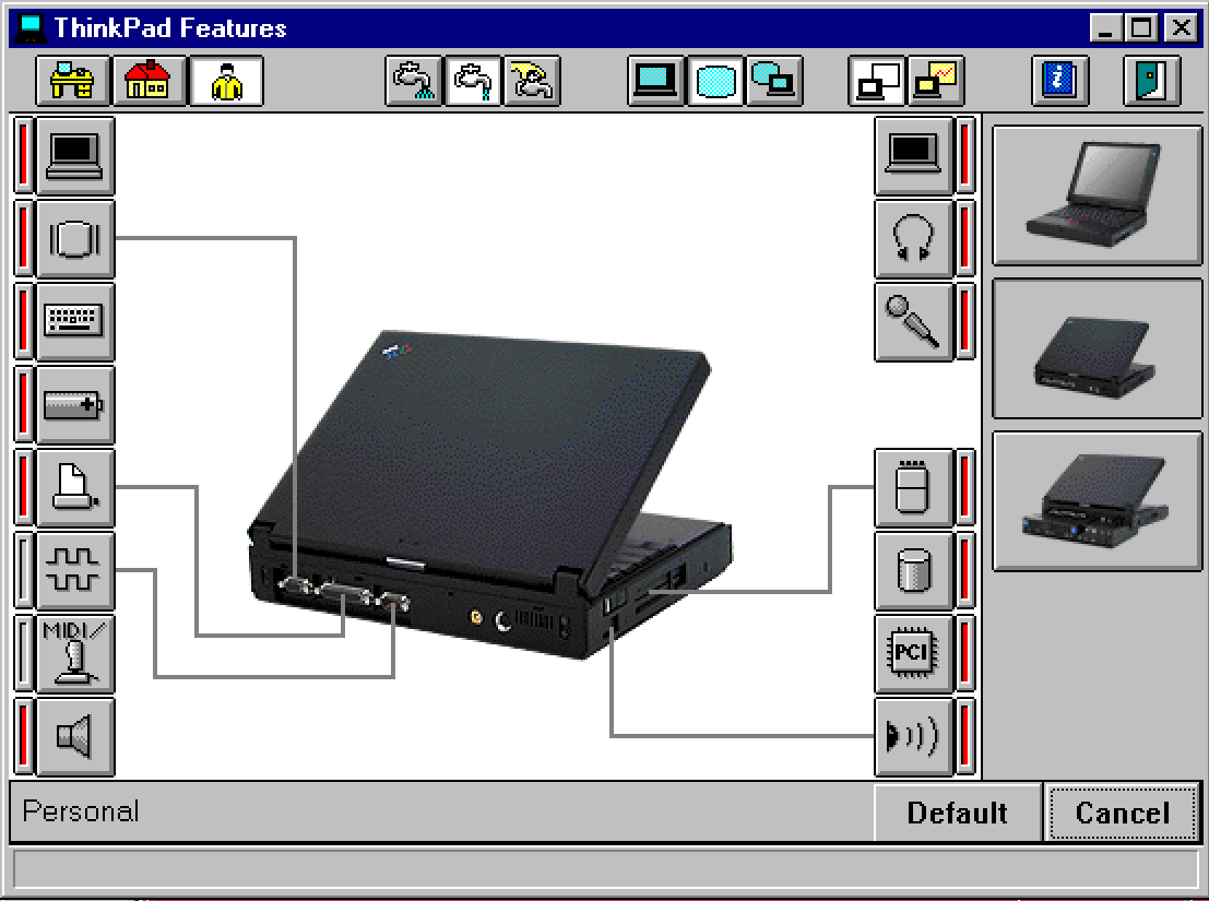 Древности: ThinkPad 380E, эконом-класс 90-х и Windows 95 - 10