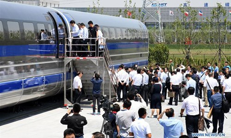В Китае изготовили прототип маглев-поезда, развивающего скорость 600 км/ч