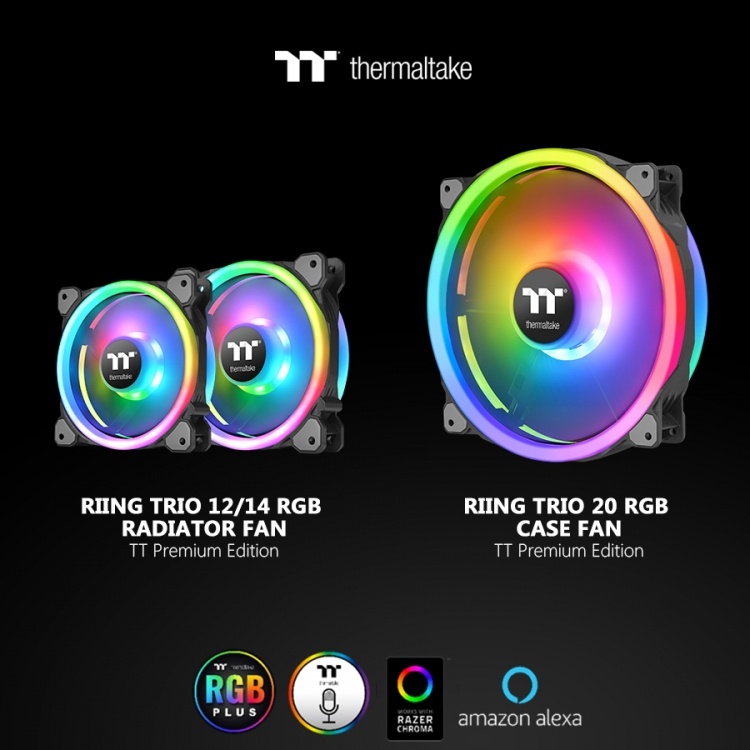 Computex 2019: Thermaltake представила вентилятор Riing Trio 20 LED RGB Case Fan TT Premium Edition