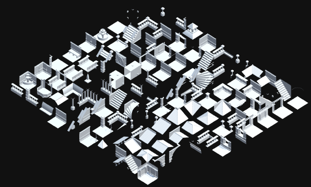 Unity: бесконечный процедурно генерируемый город, получаемый при помощи алгоритма WFC (коллапс волновой функции) - 3