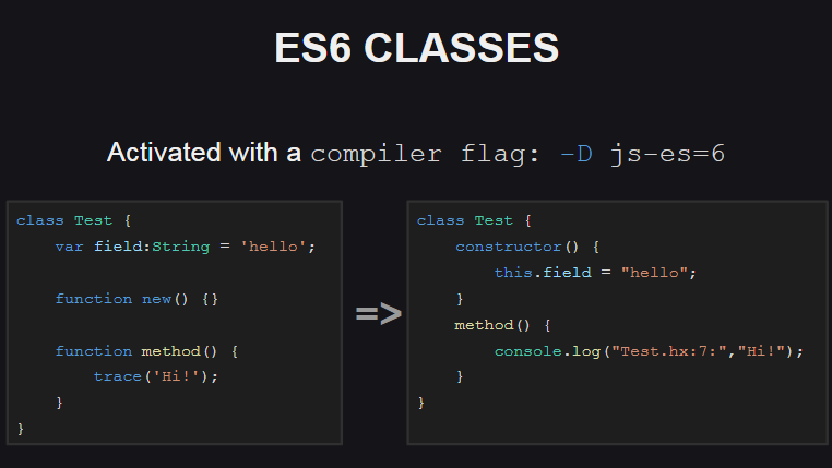Генерация ES6 классов для JavaScript