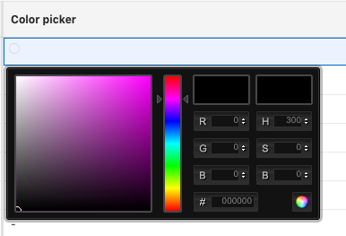 Color picker screenshot