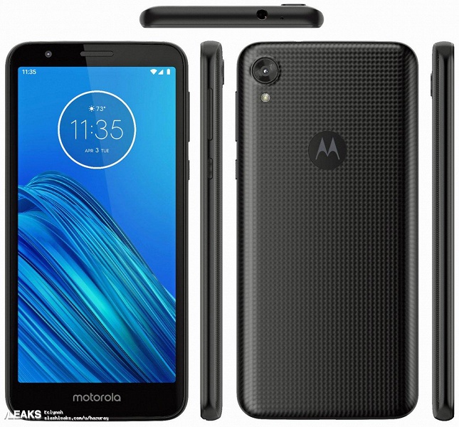 Официальный рендер Motorola Moto E6