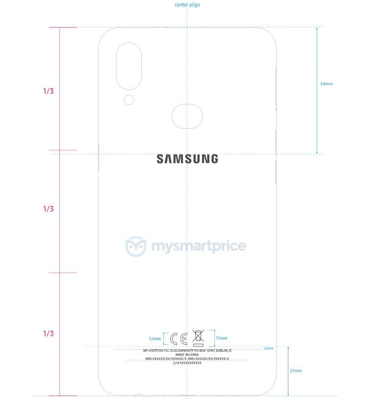 Смартфон Samsung Galaxy A10s с двойной камерой показался на сайте регулятора