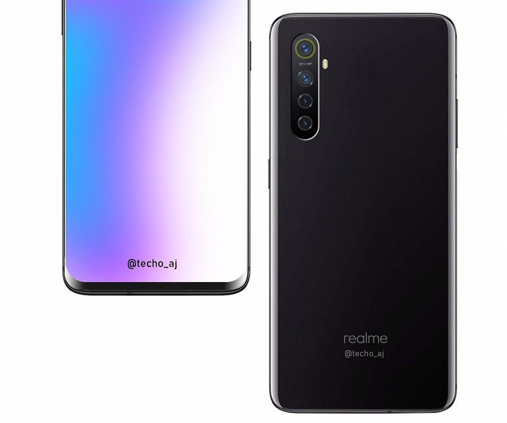 64-мегапиксельный камерофон Realme красуется на первом рендере