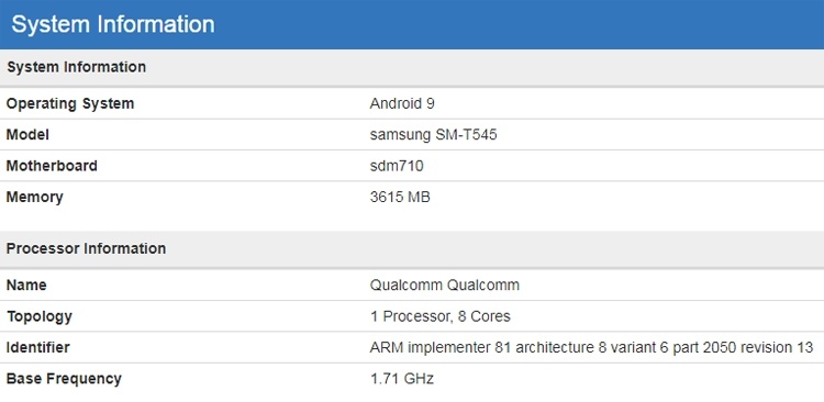 Samsung проектирует планшет Galaxy Tab на платформе Snapdragon 710