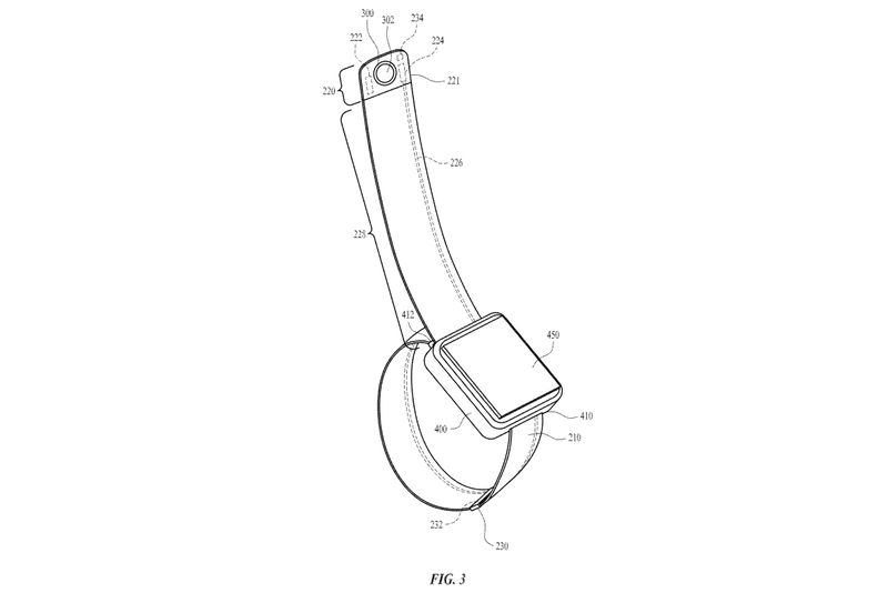 Камера на конце гибкого ремешка смарт-часов: патент Apple