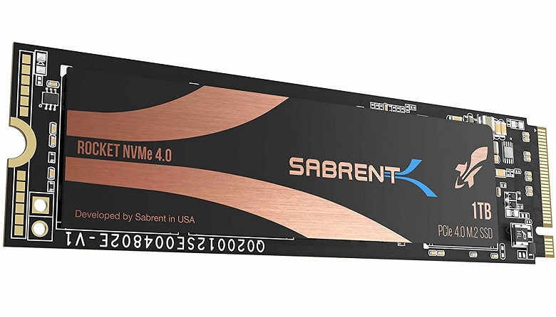 Твердотельный накопитель Sabrent Rocket NVMe 4.0 объемом 1 ТБ стоит 230 долларов