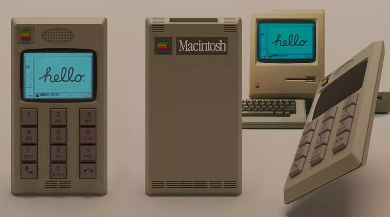 Дизайнер представил, как мог бы выглядеть iPhone в дизайне старых Macintosh
