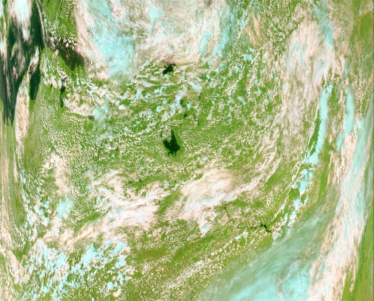 Фото дня: первый снимок с ДЗЗ-спутника «Метеор-М» №2-2