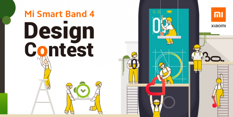 10% участников конкурса по созданию тем для Xiaomi Mi Band 4 получат новые браслеты в подарок