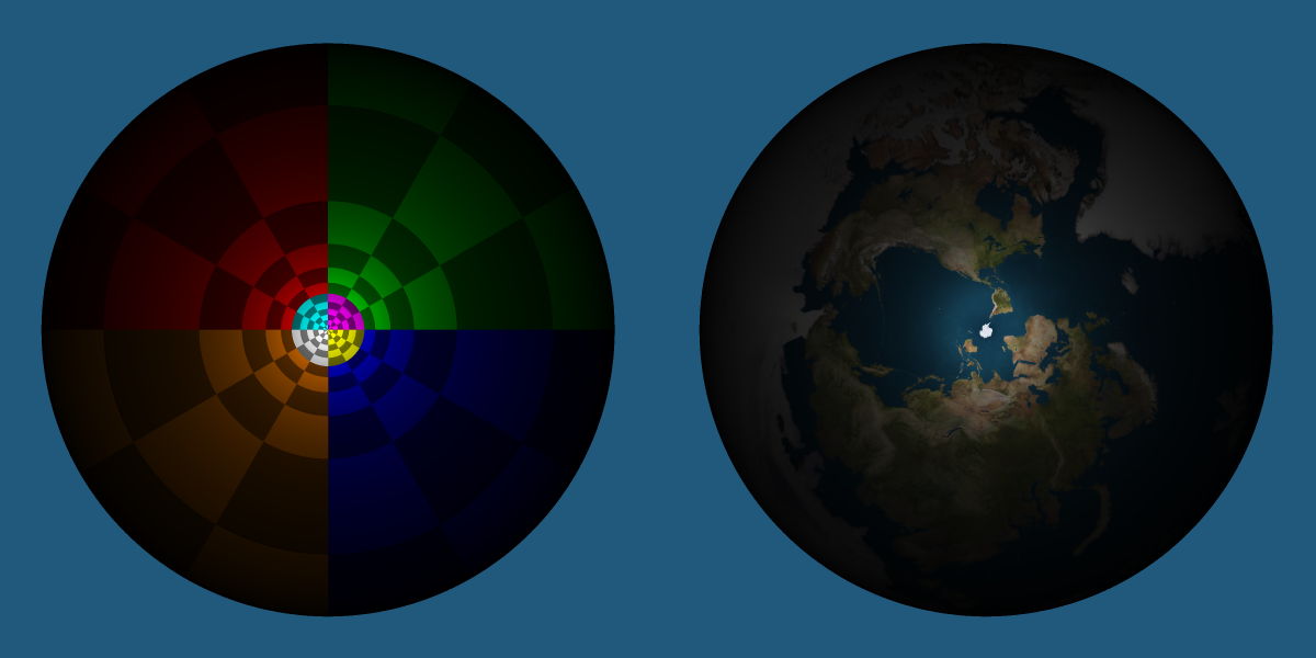 Мир трехмерной гиперсферы. Геодезическая трассировка лучей в замкнутой вселенной со сферической геометрией - 120
