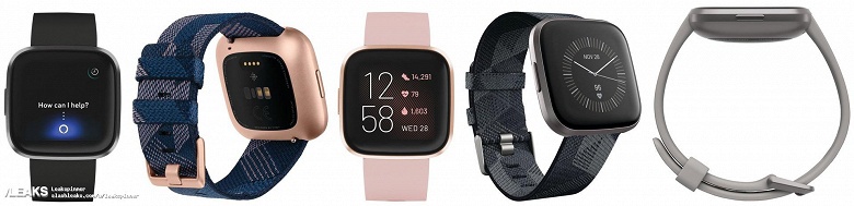 Официальные изображения умных часов Fitbit Versa 2