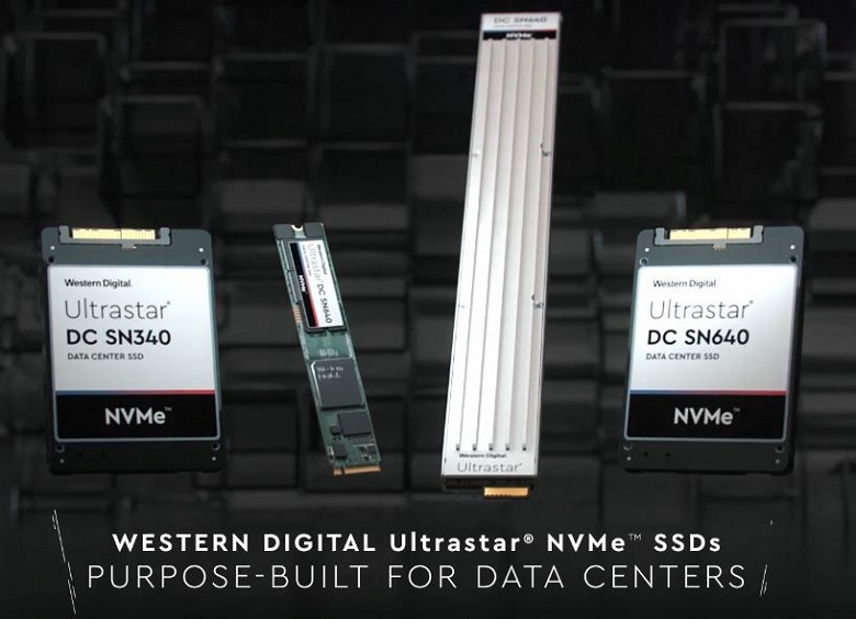 Твердотельные накопители Western Digital Ultrastar DC SN640 и SN340 с поддержкой NVMe предназначены для центров обработки данных
